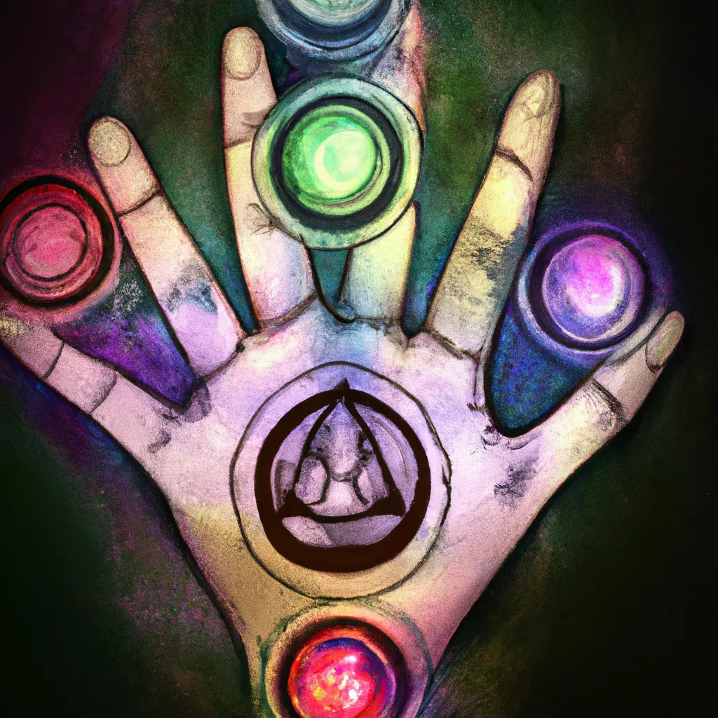 Imagem chakras das maos