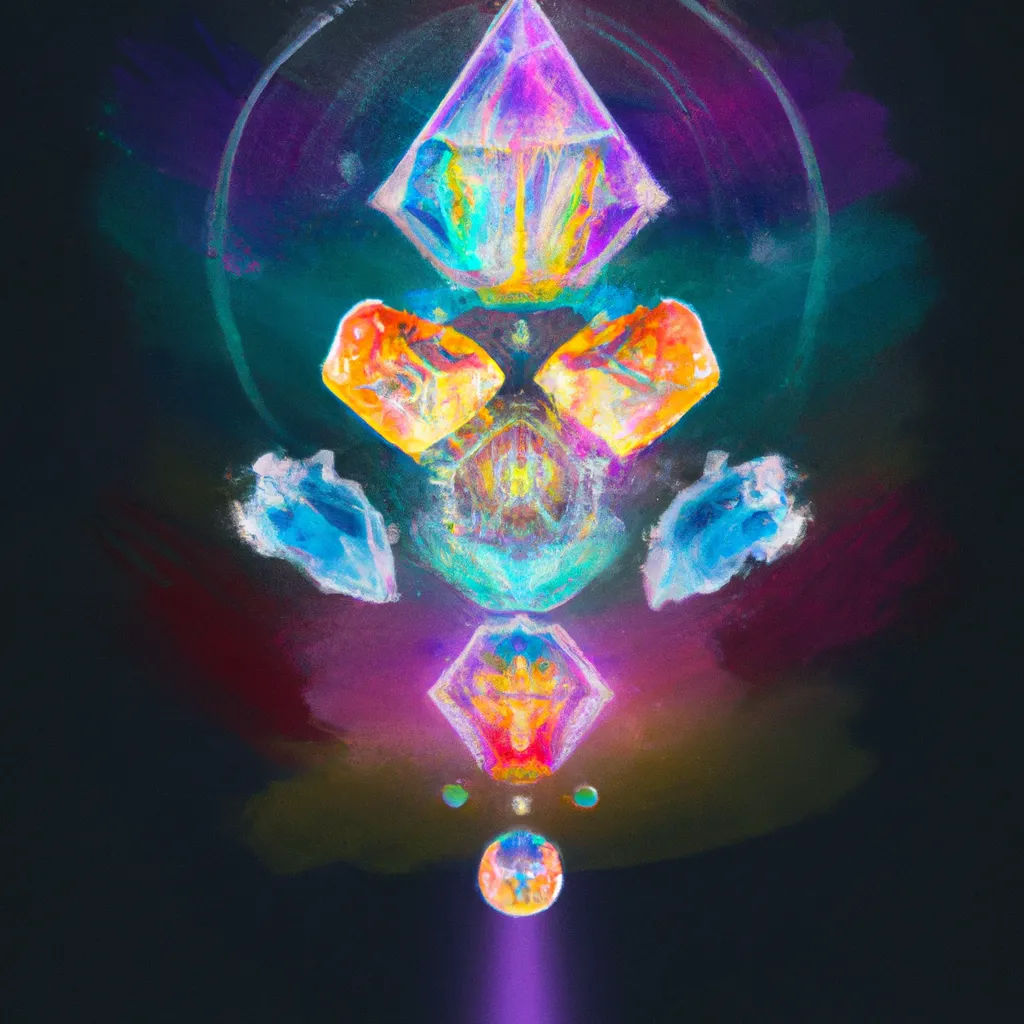 Imagem chakras e cristais