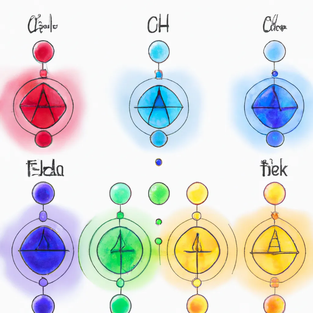 Imagem chakras e suas cores