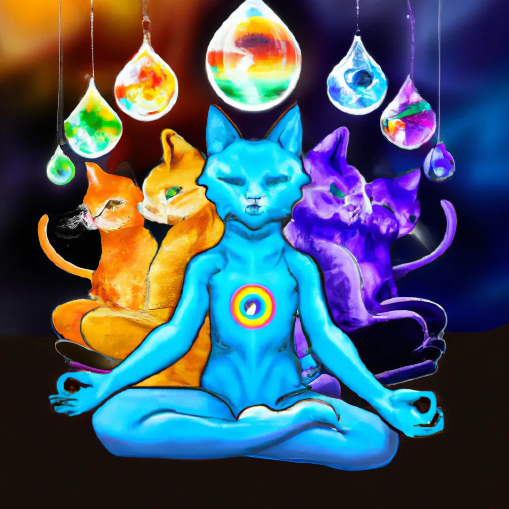 Imagem chakras gatos