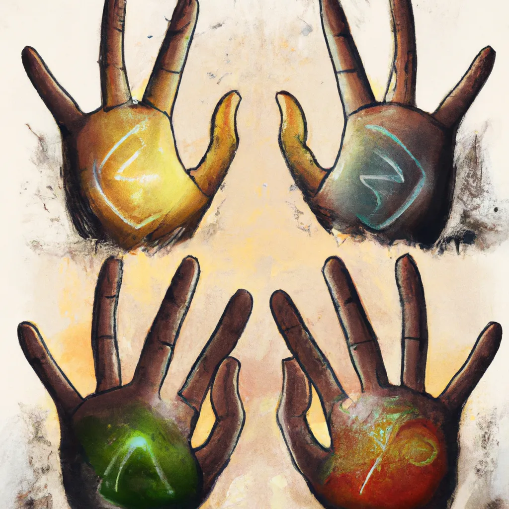 Imagem chakras maos