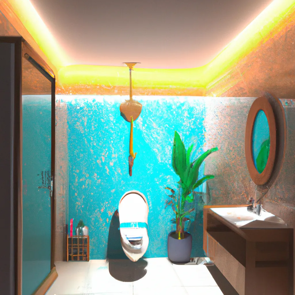 Imagem feng shui banheiro cor