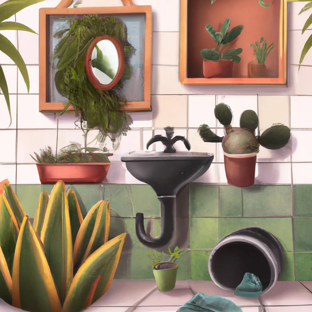 Imagem feng shui banheiro plantas