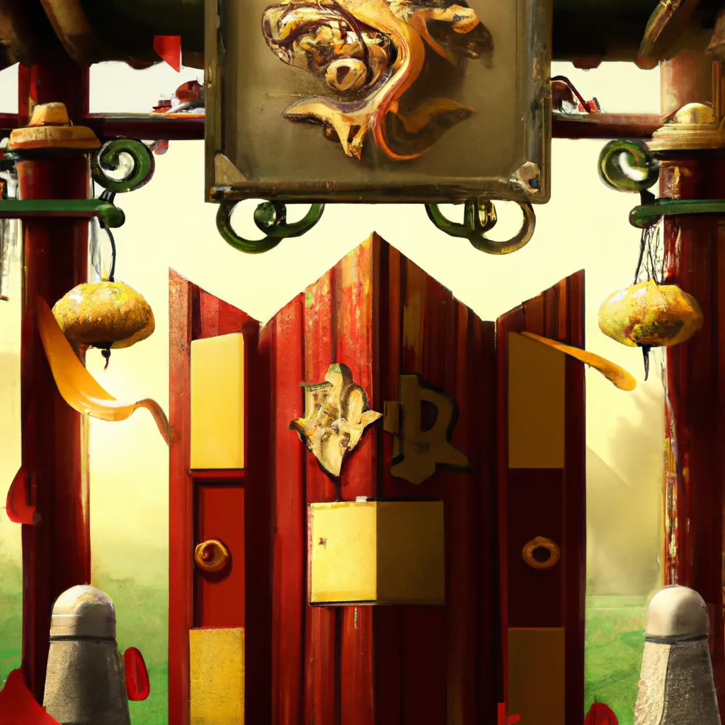 Imagem feng shui cor da porta de entrada
