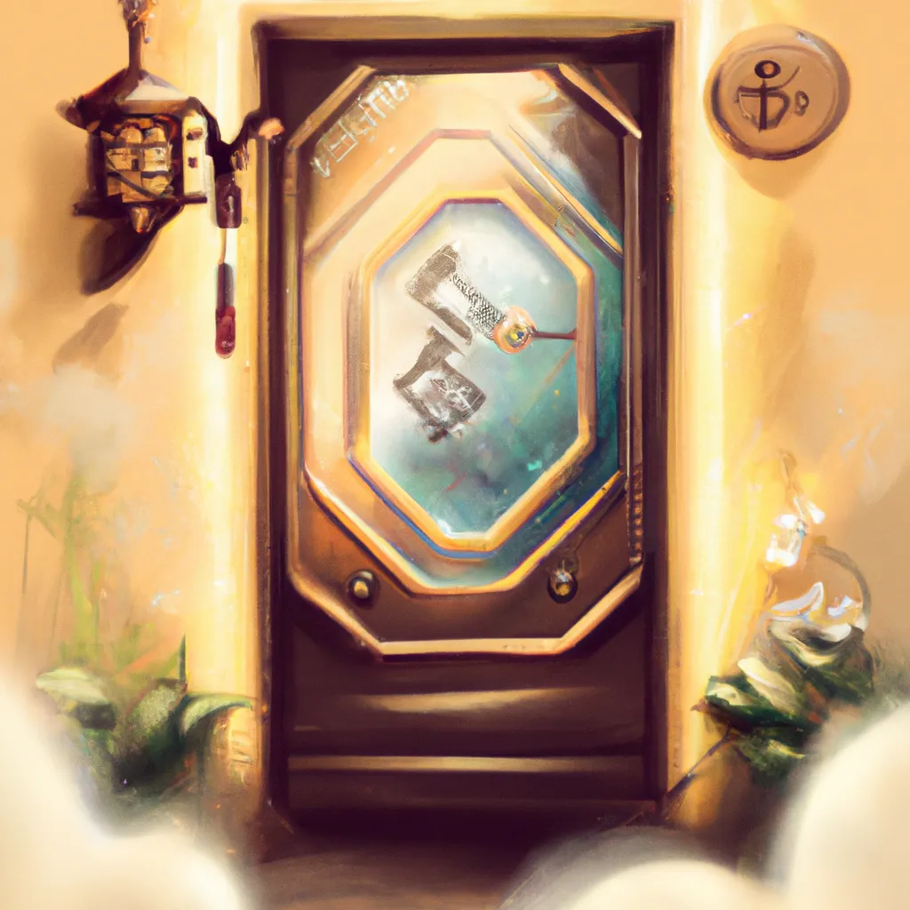 Imagem feng shui espelho em frente a porta de entrada