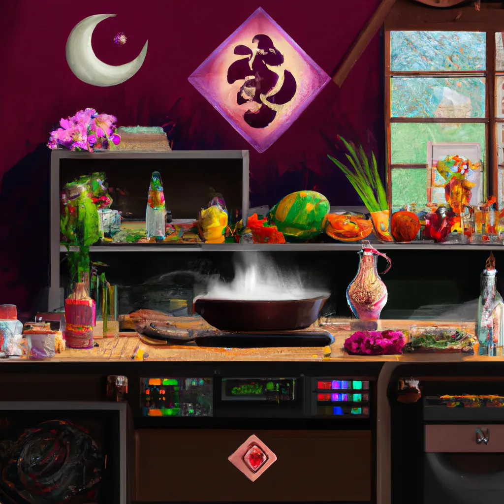 Imagem feng shui espiritualidade na cozinha