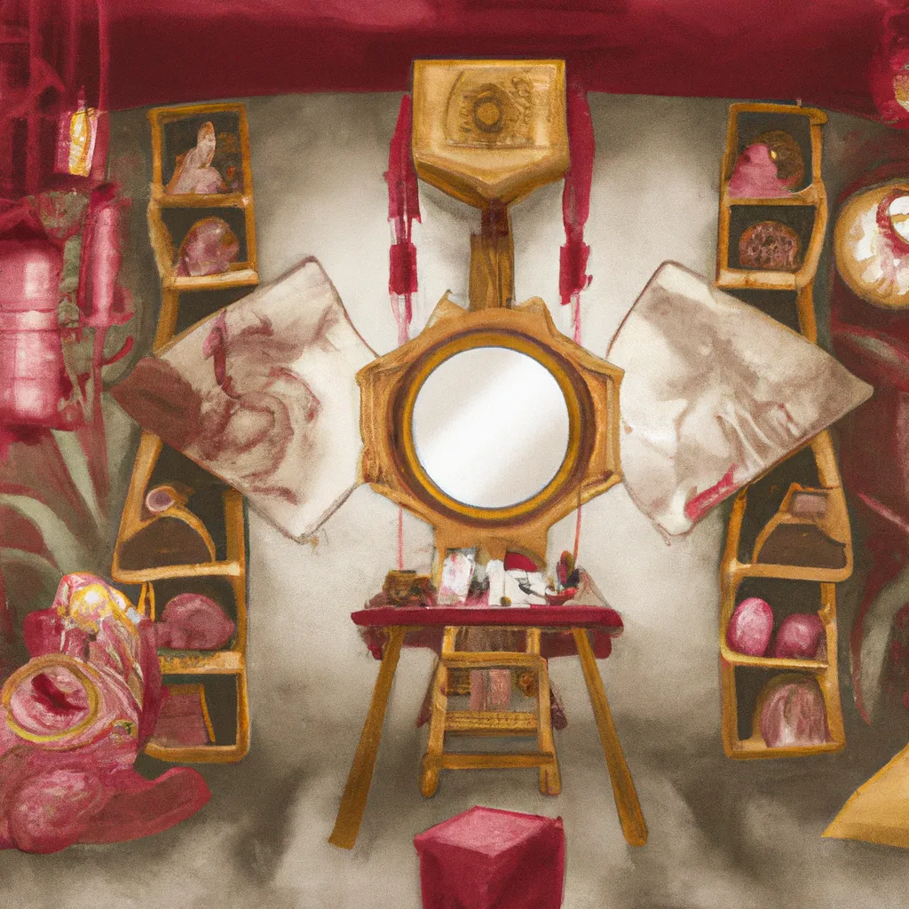 Imagem feng shui sala espelho