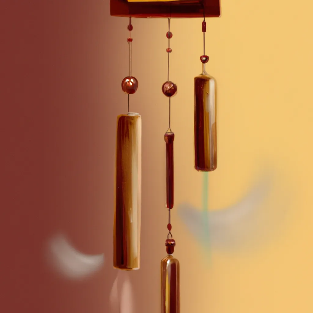Imagem feng shui wind chimes