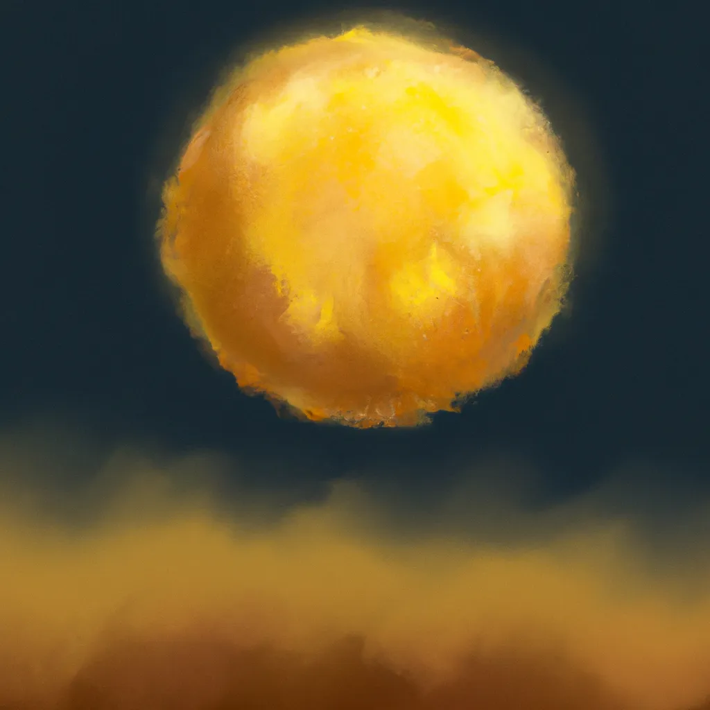 Imagem lua amarela