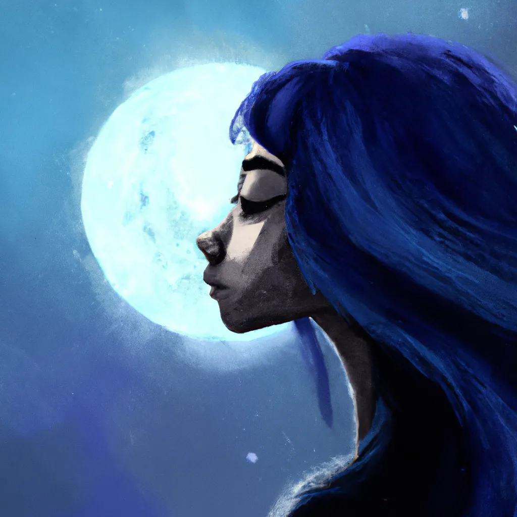 Imagem lua azul