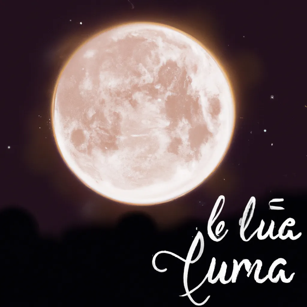 Imagem lua frases