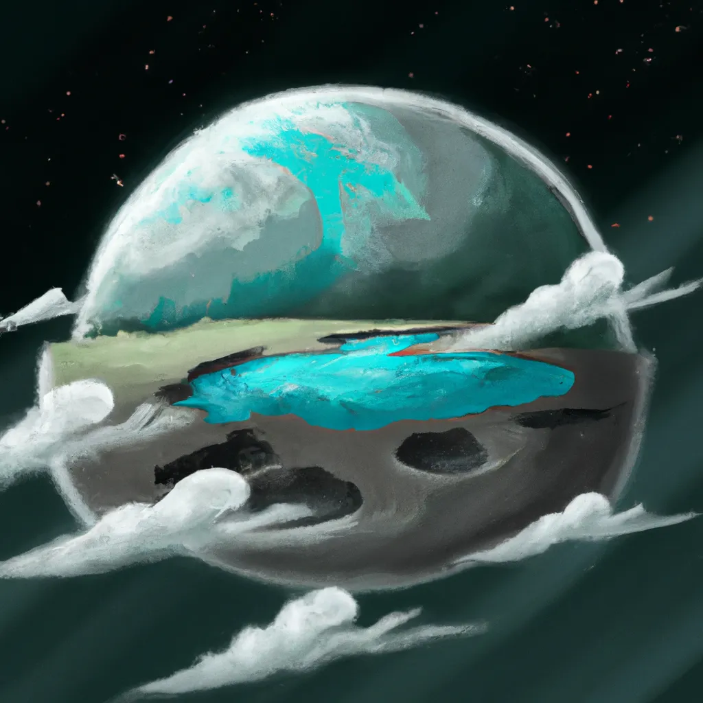 Imagem lua gira em torno da terra