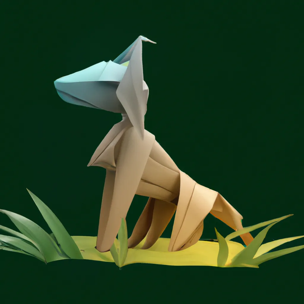 Imagem lua origami