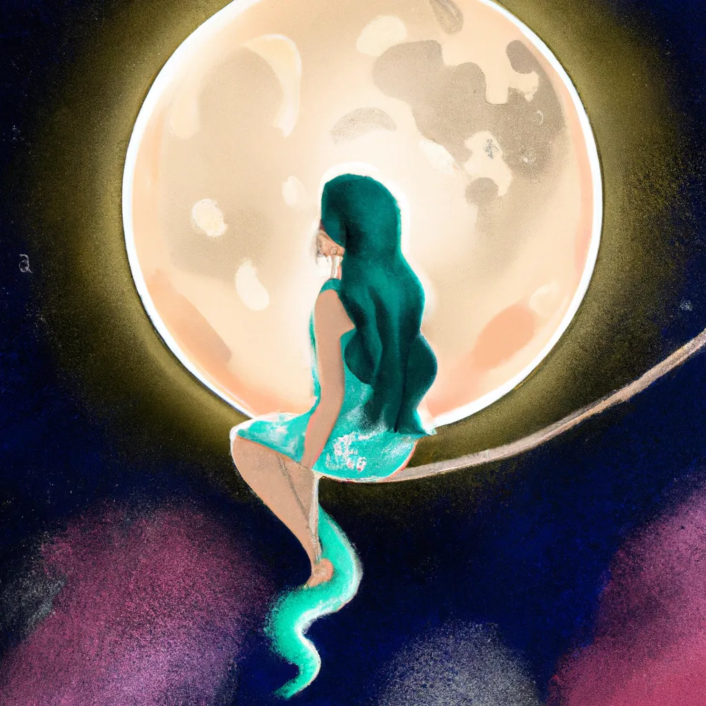 Imagem lua vai iluminar os pensamentos dela