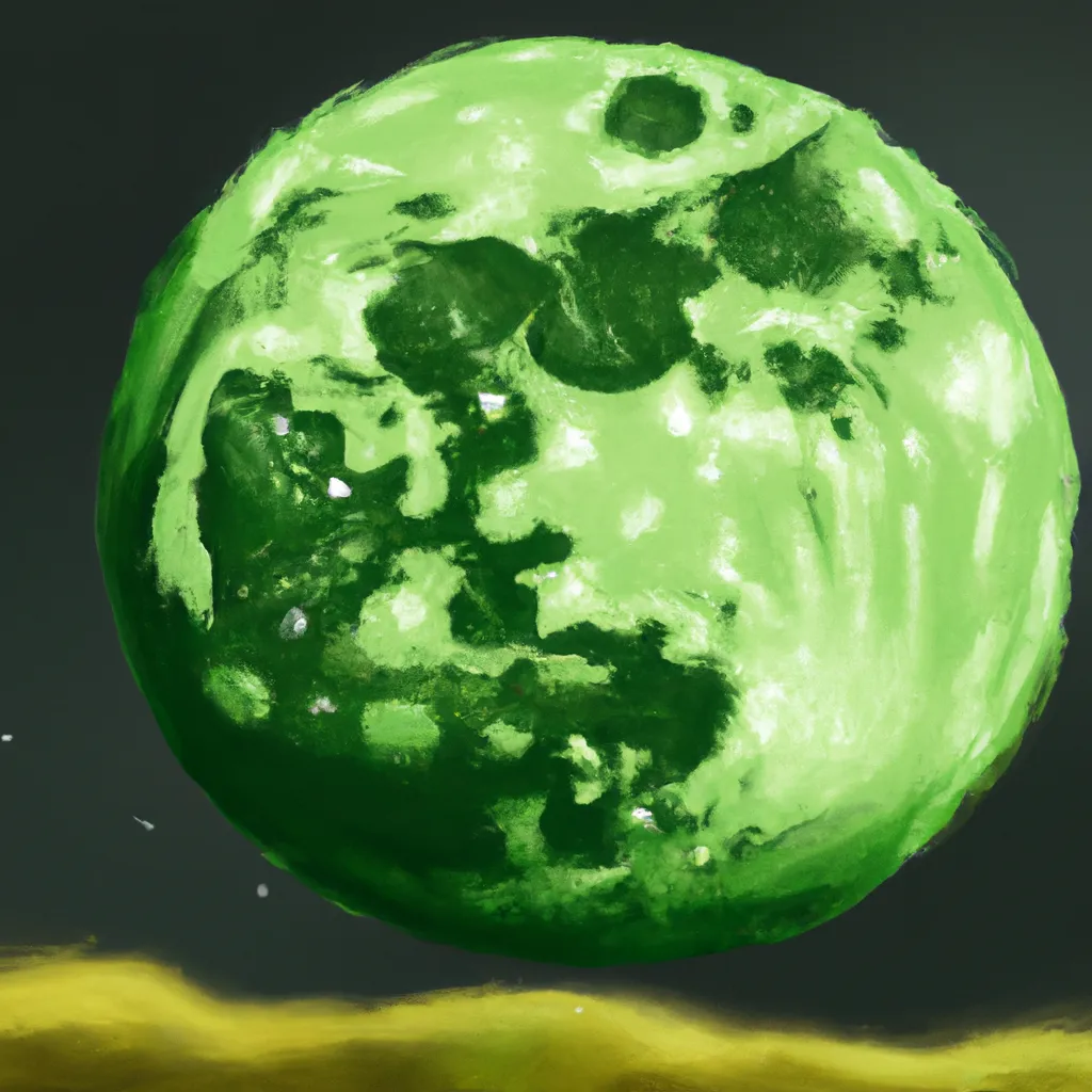 Imagem lua verde
