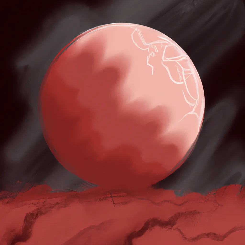 Imagem lua vermelha hoje