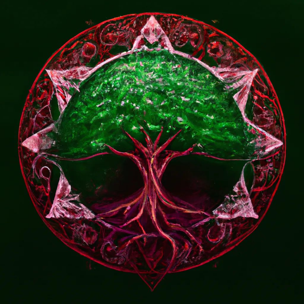 Imagem mandala arvore da vida