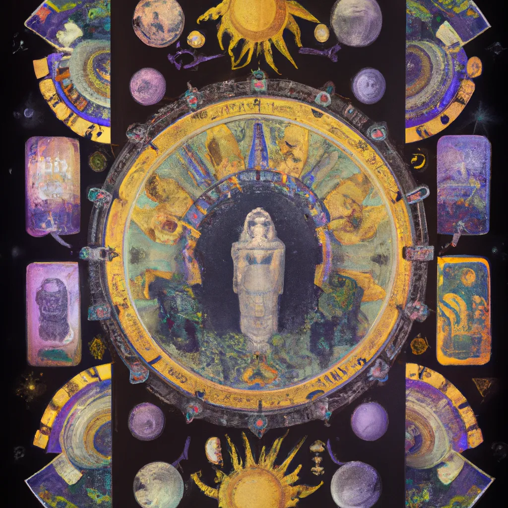 Imagem mandala astrologica tarot