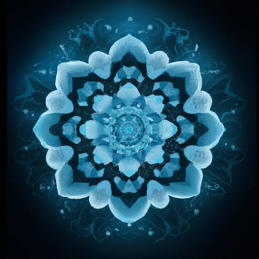 Imagem mandala azul