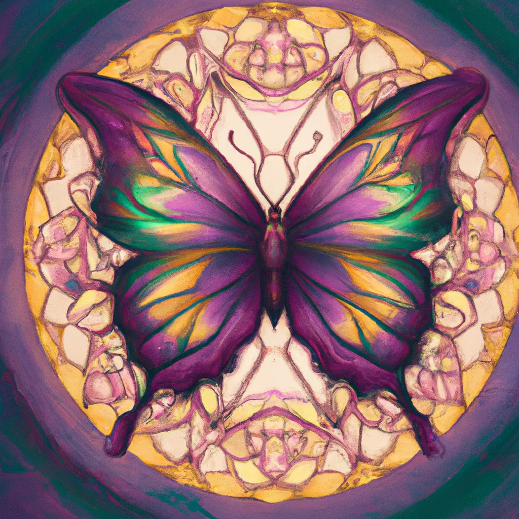 Imagem mandala borboleta