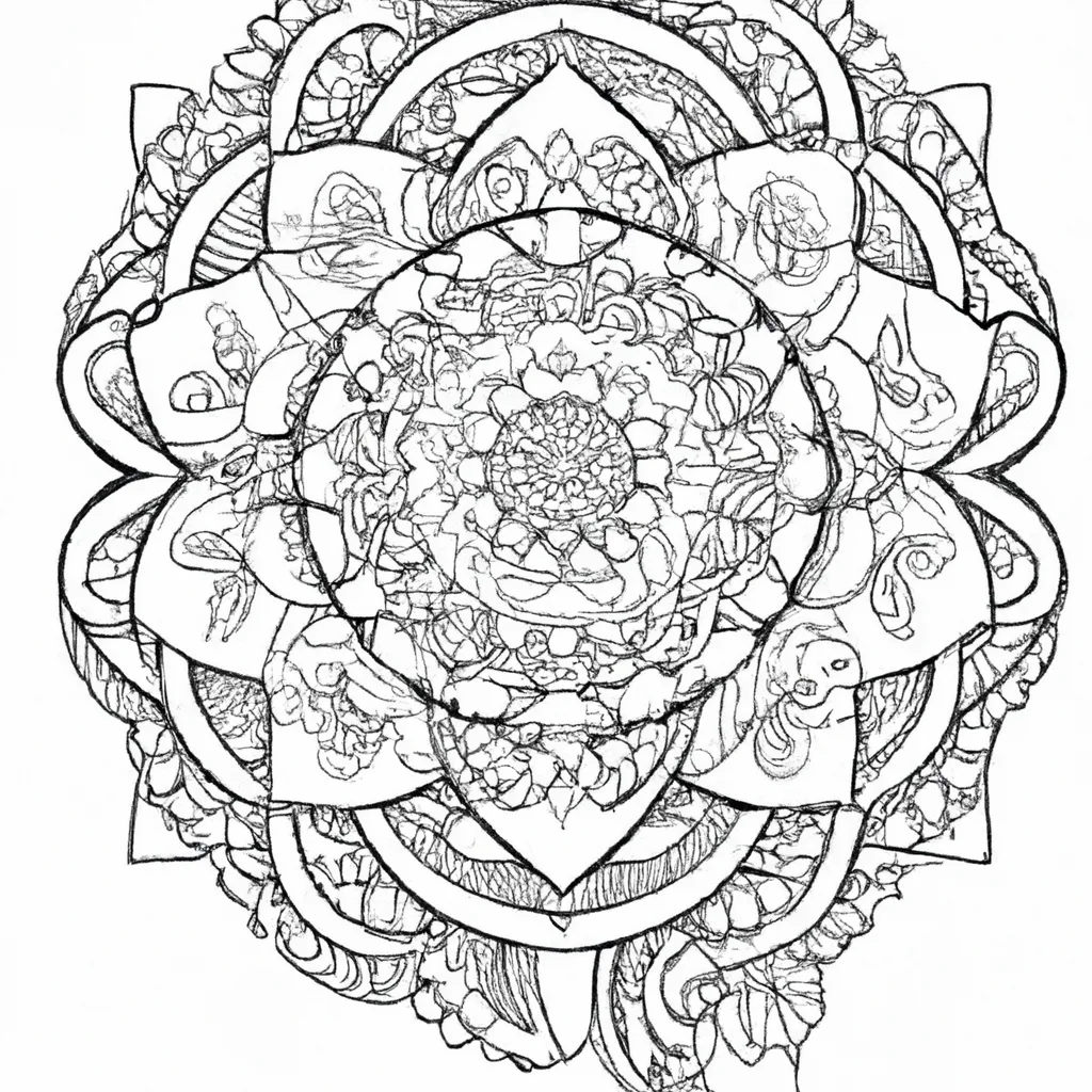 Imagem mandala coloring book
