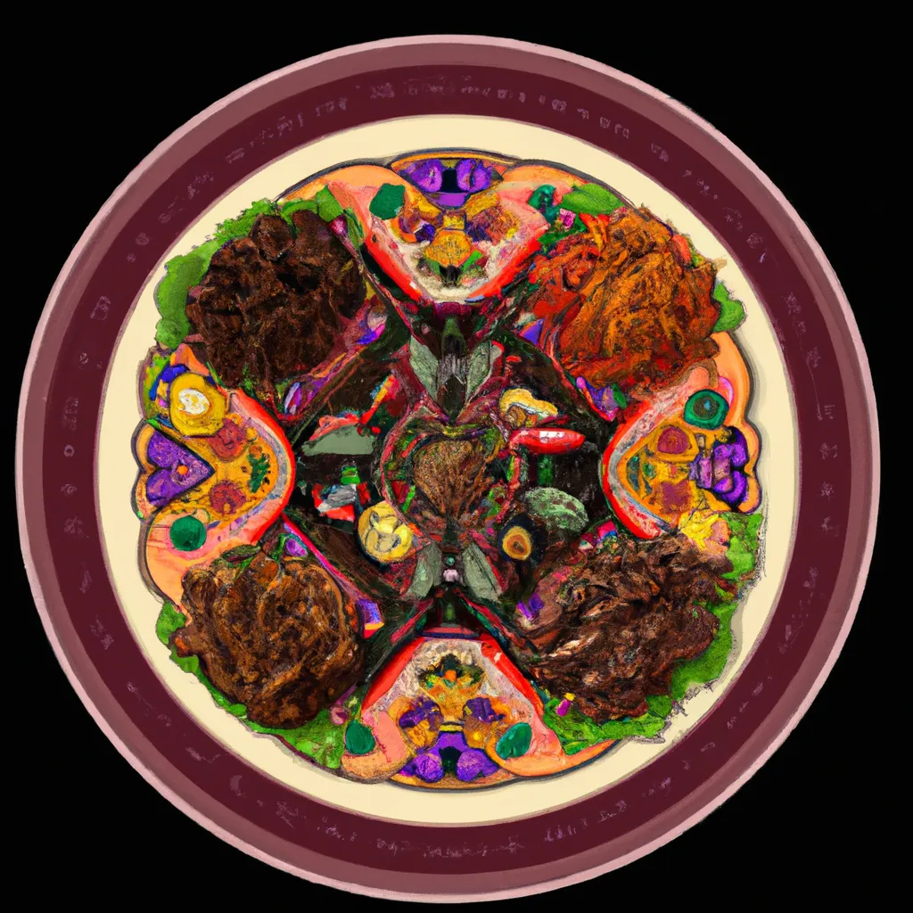 Imagem mandala comidas especiais