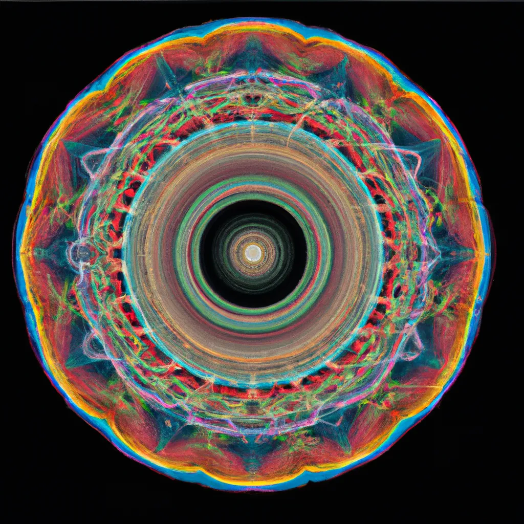 Imagem mandala fio de malha