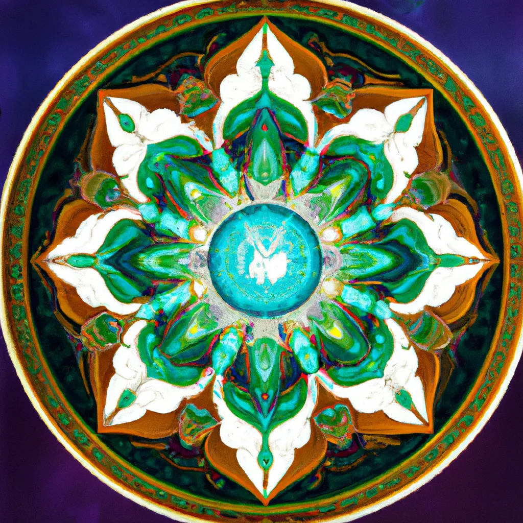 Imagem mandala flor da vida