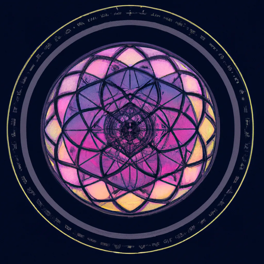 Imagem mandala geometria sagrada