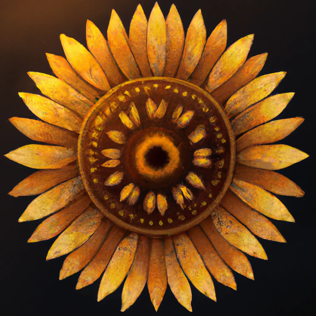 Imagem mandala girassol