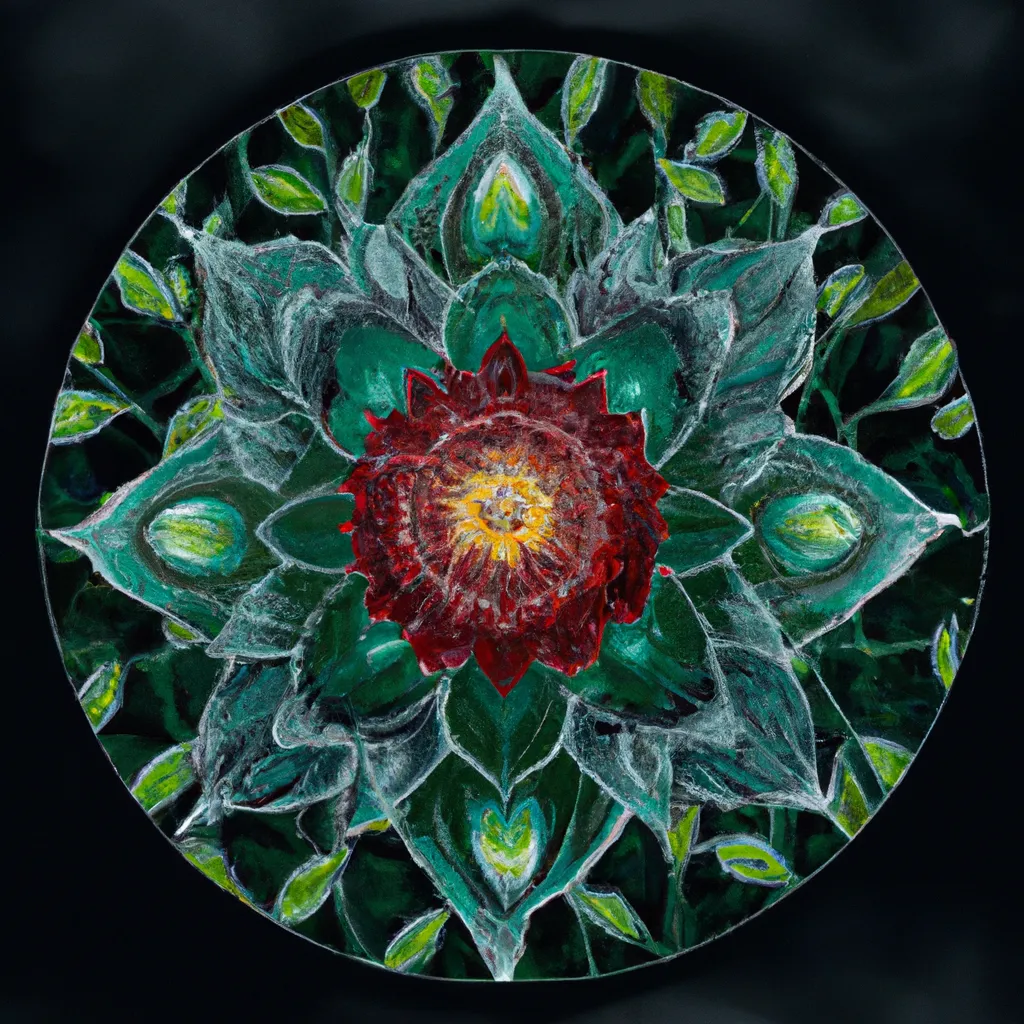 Imagem mandala jardim secreto