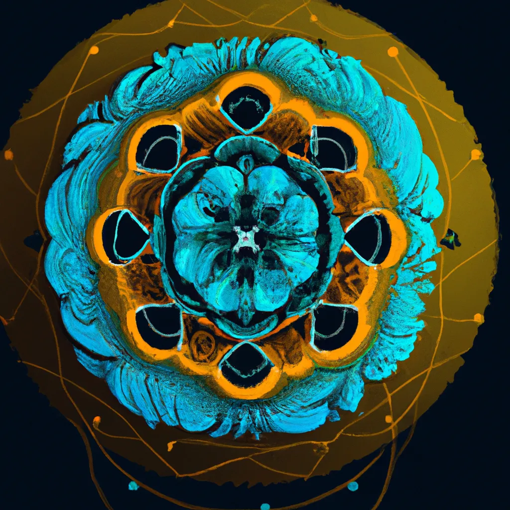 Imagem mandala jardim