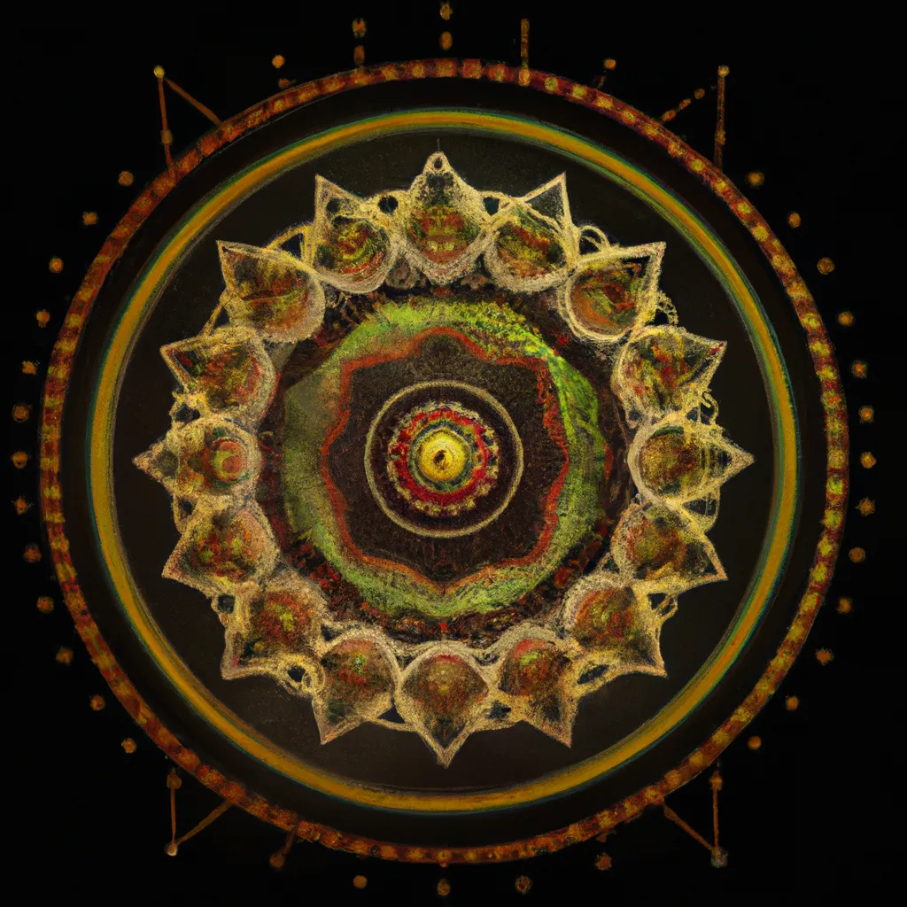 Imagem mandala macrame