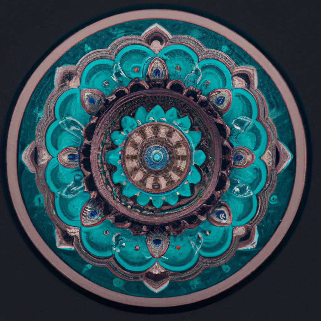 Imagem mandala madeira