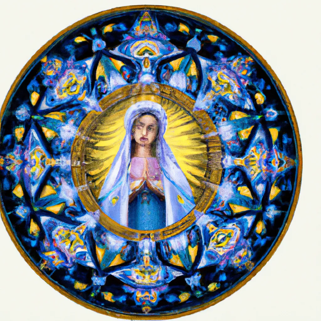 Imagem mandala nossa senhora aparecida