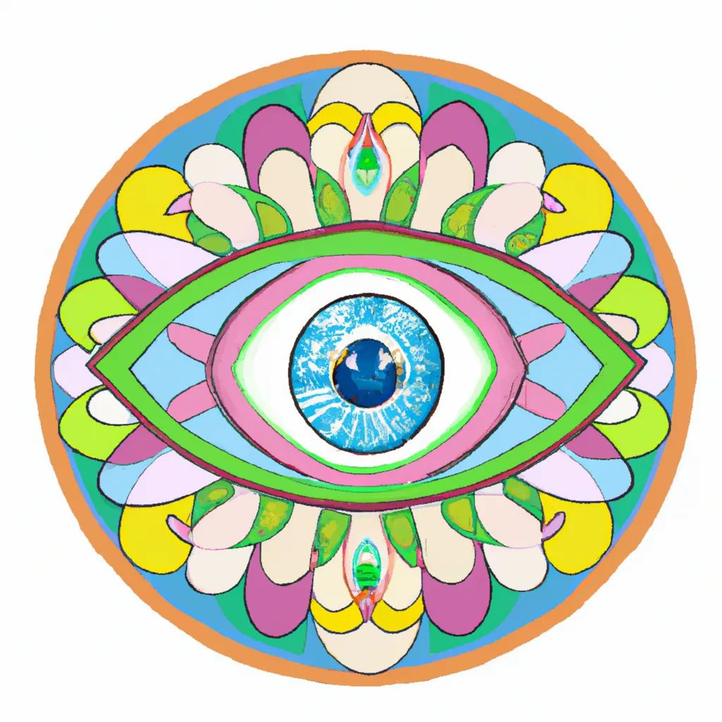 Imagem mandala olho de deus significado