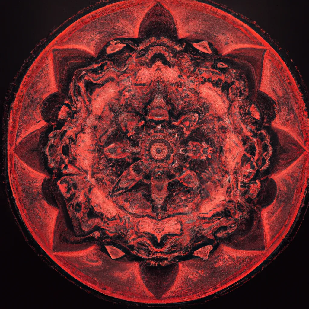 Imagem mandala pontilhismo