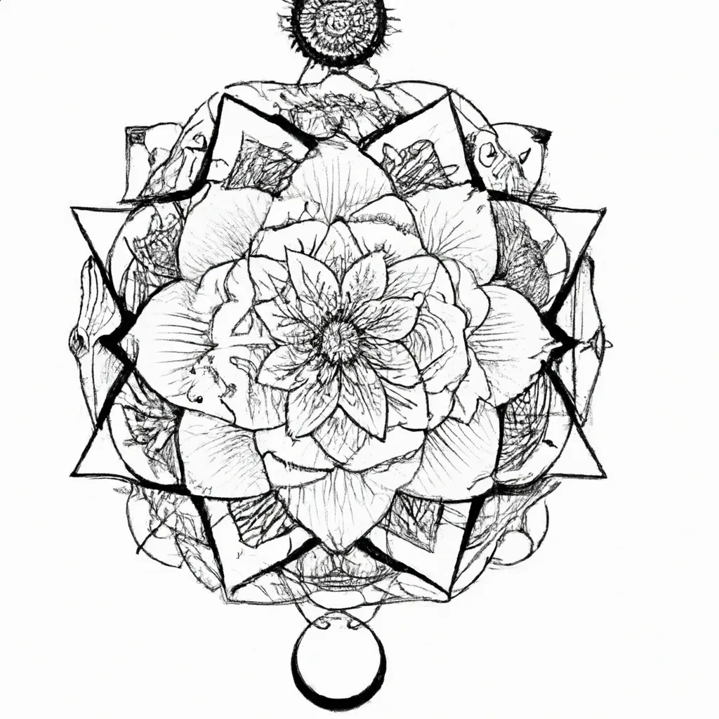 Imagem mandala tatuagem feminina