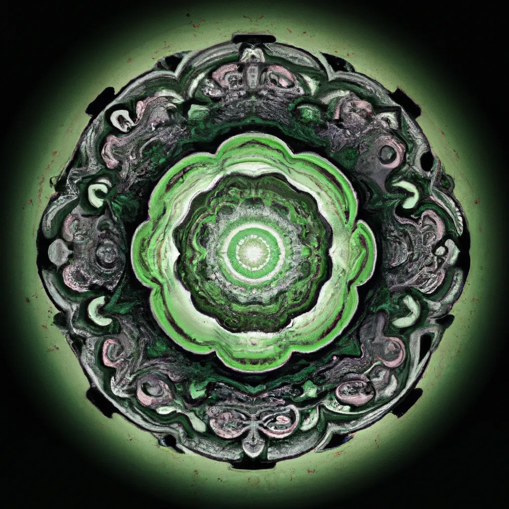 Imagem mandala verde