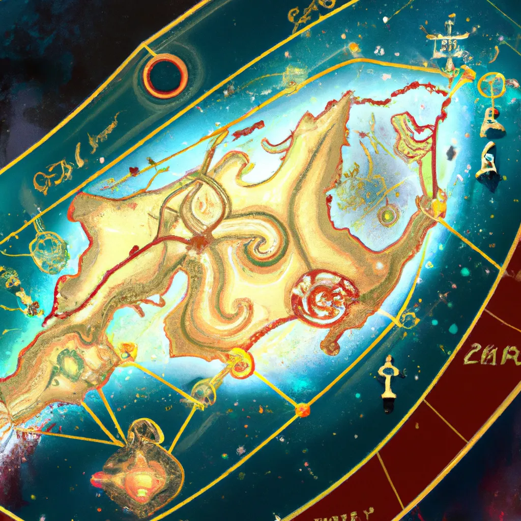 Imagem mapa astral leao