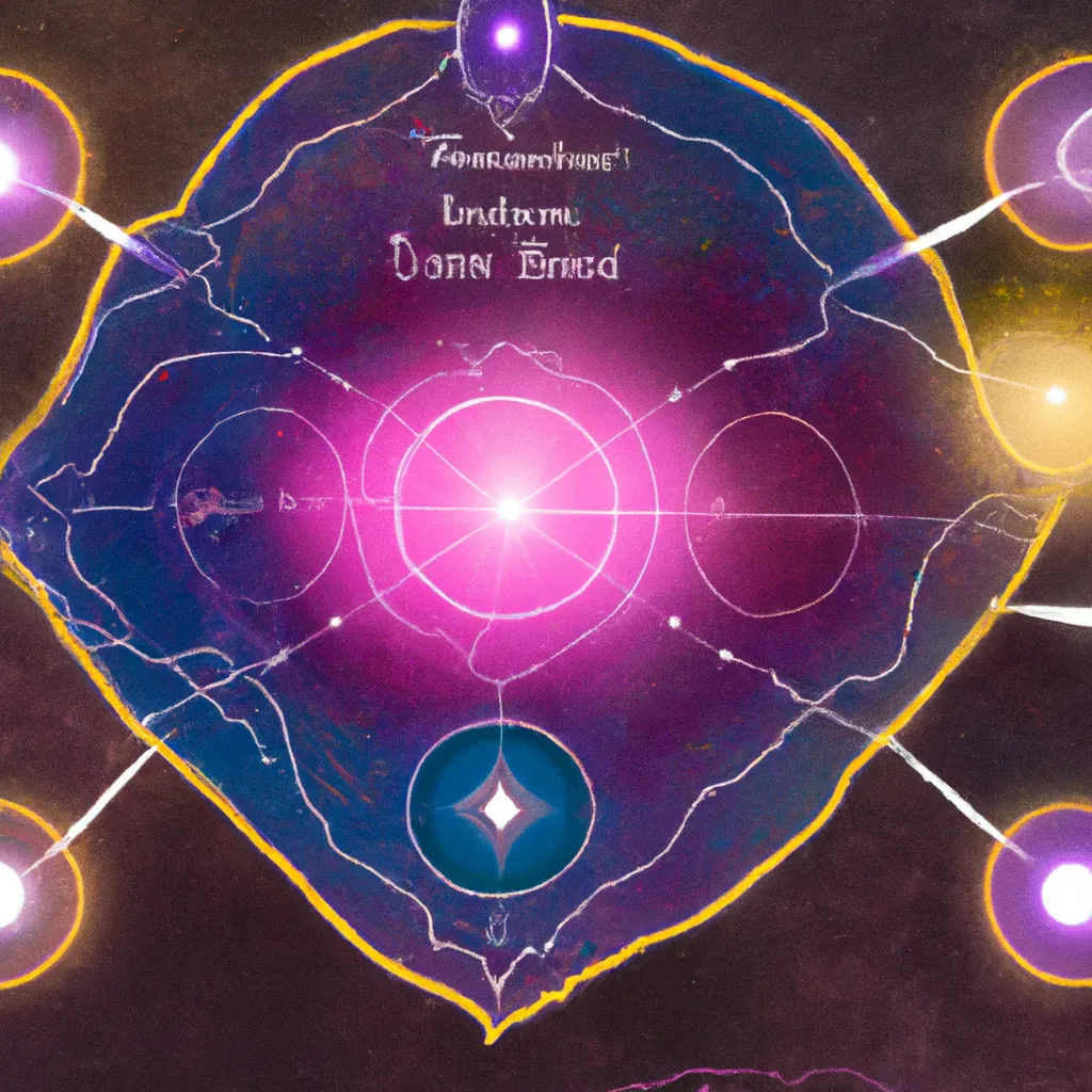 Imagem mapa astral luz e sombra