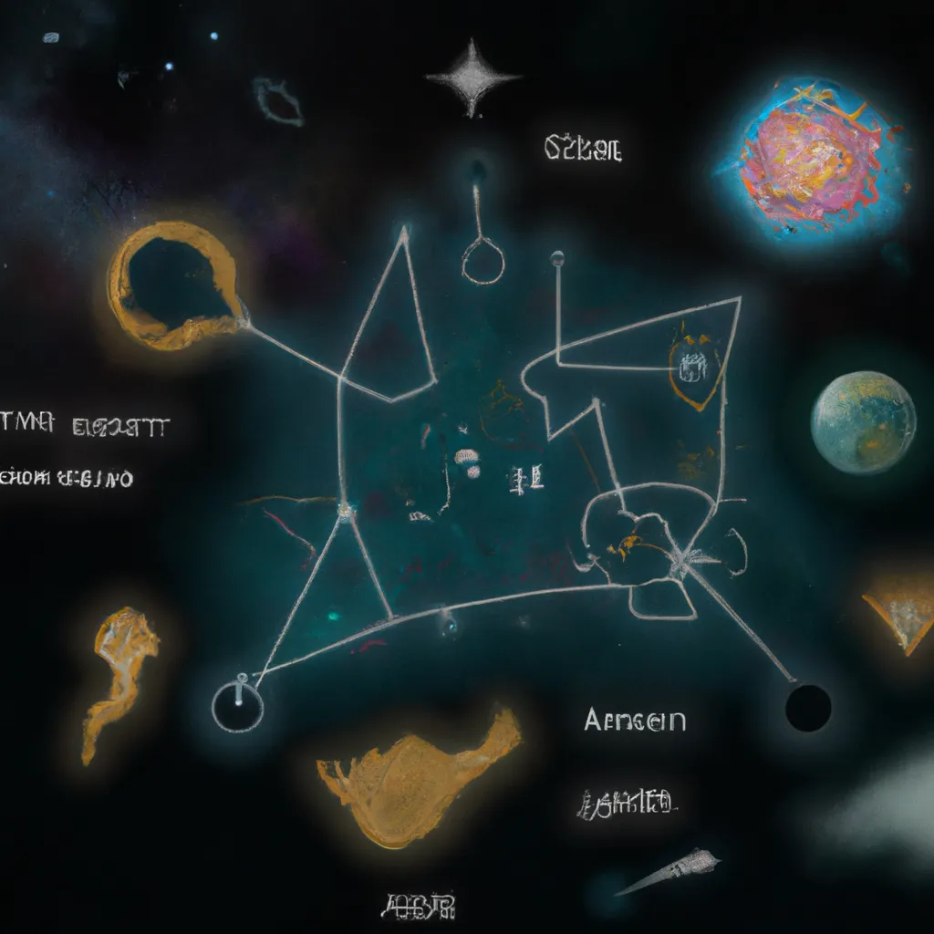 Imagem mapa astral viagem