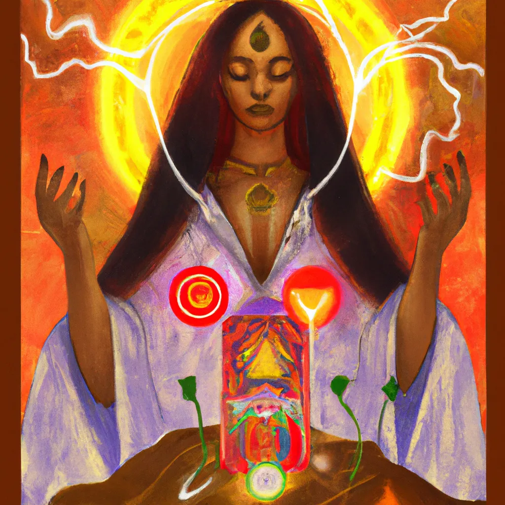 Imagem meditacao e tarot