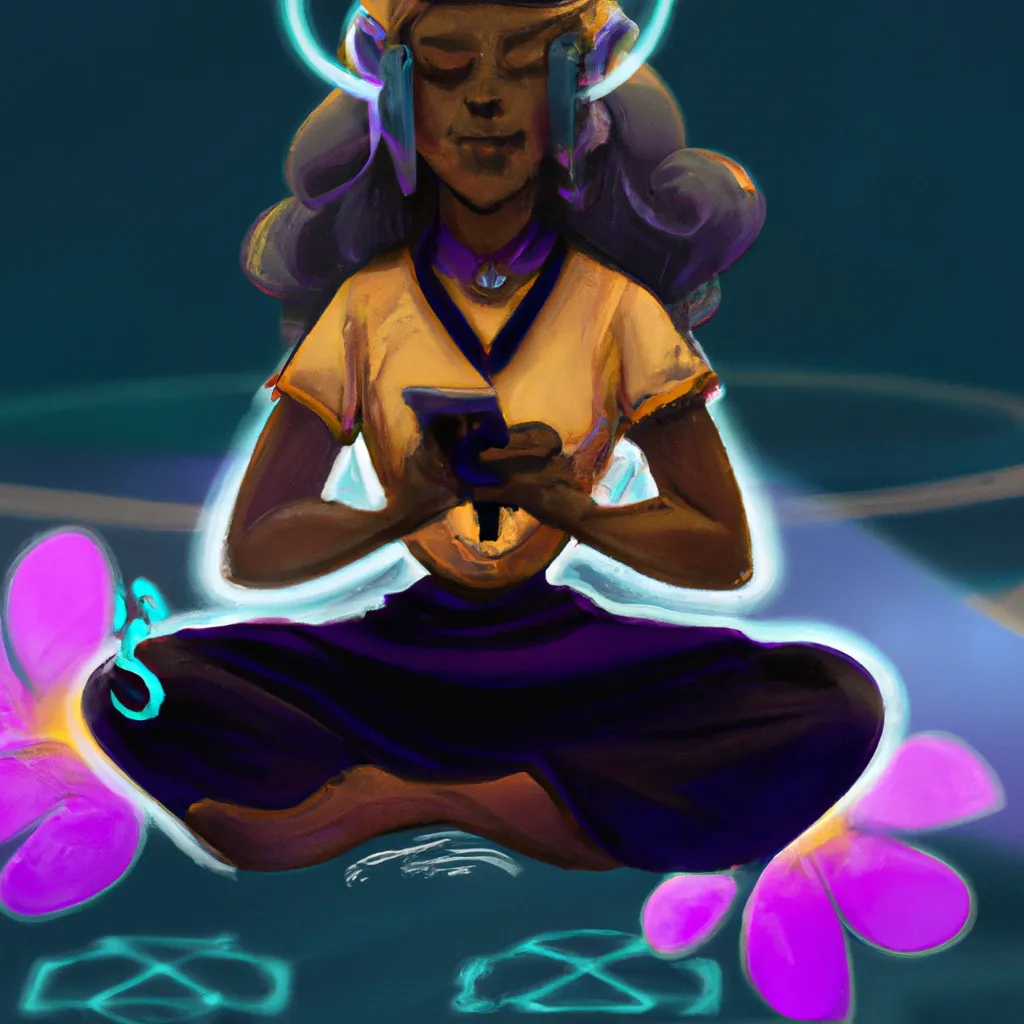 Imagem meditacao em ingles