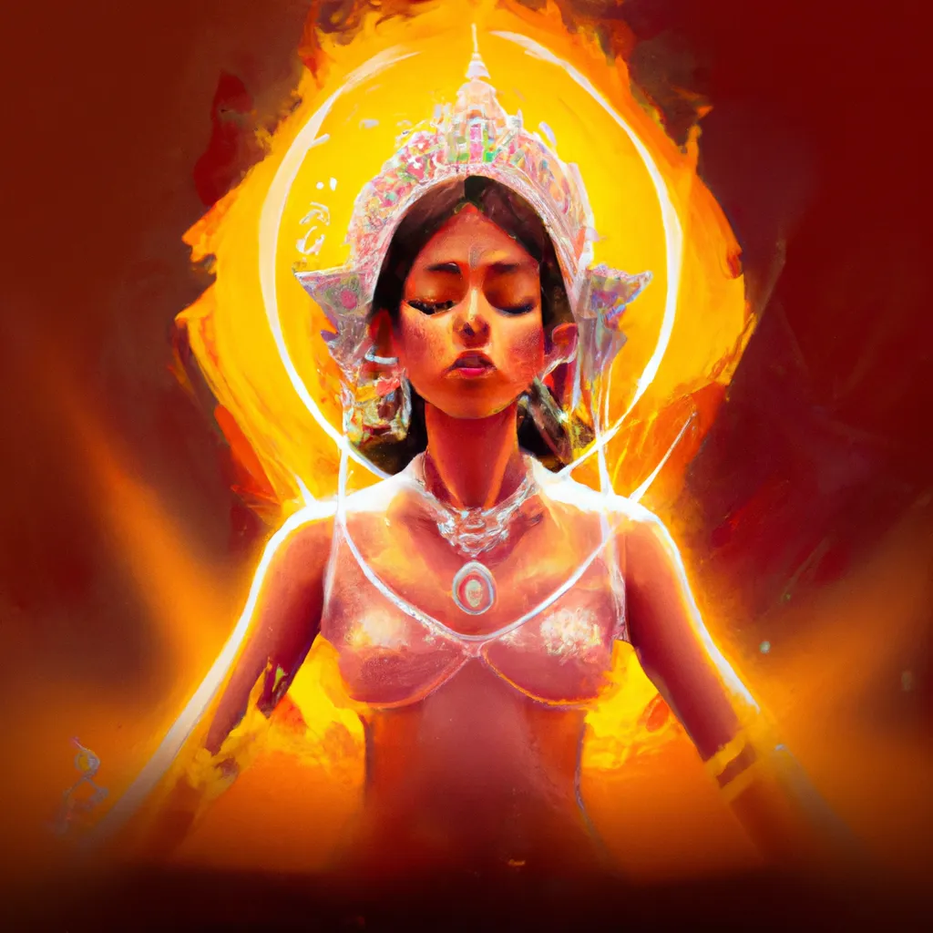 Imagem meditacao hindu