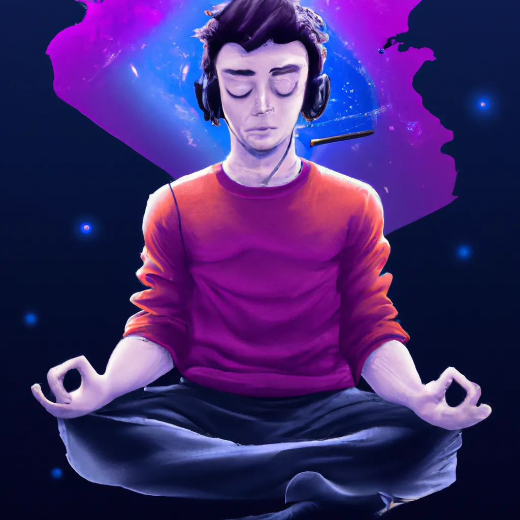 Imagem meditacao jovem inverso