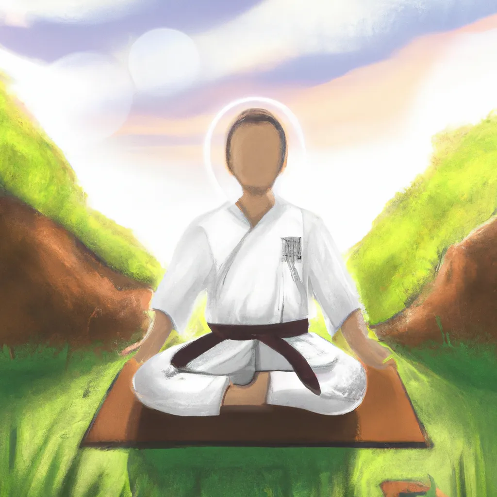 Imagem meditacao karate