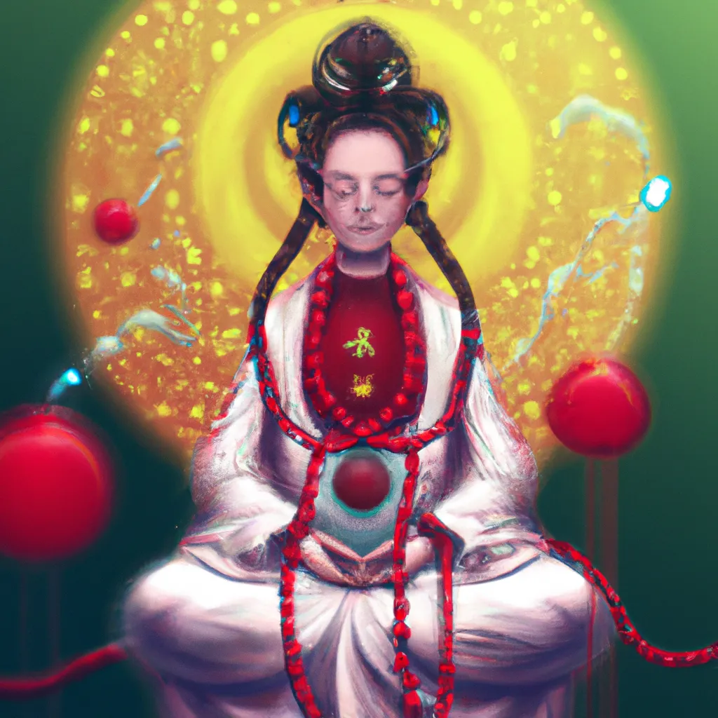 Imagem meditacao kuan yin
