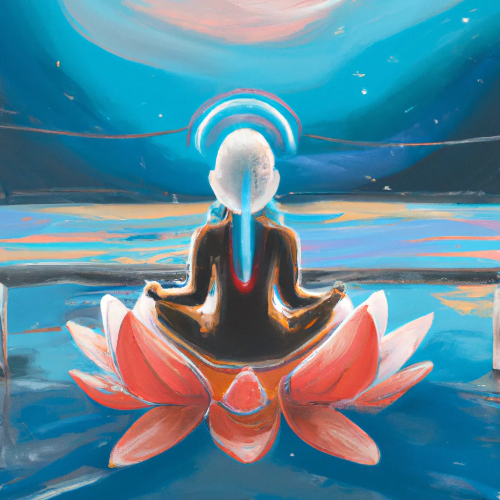 Imagem meditacao lei da atracao