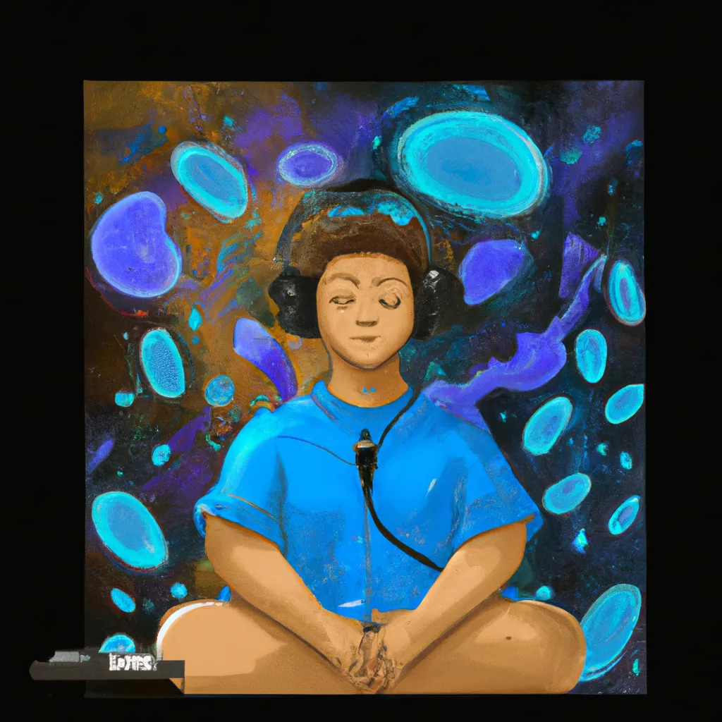 Imagem meditacao musica